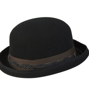 Conner Hat C1047 Conner Carson City Wool Bowler Hat black size small